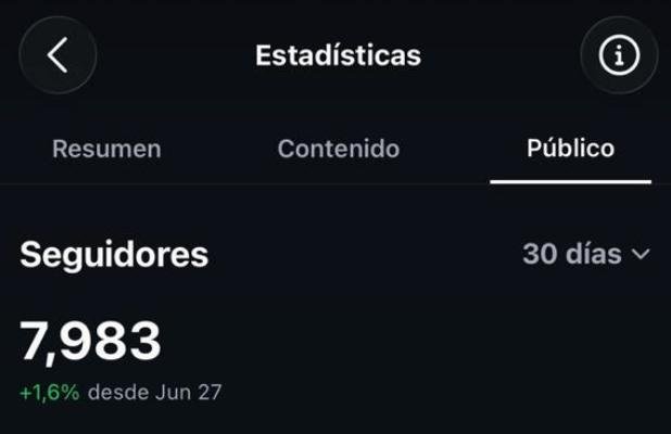 Perfil de Instagram de Montina después